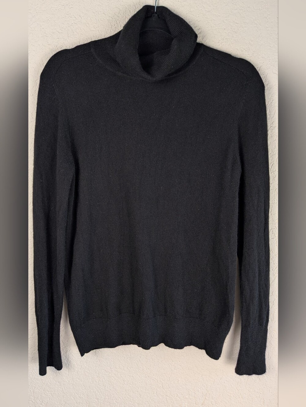 Everlane Cashmere Turtleneck Sweater L Black Long Sleeve Lightweight See Pics